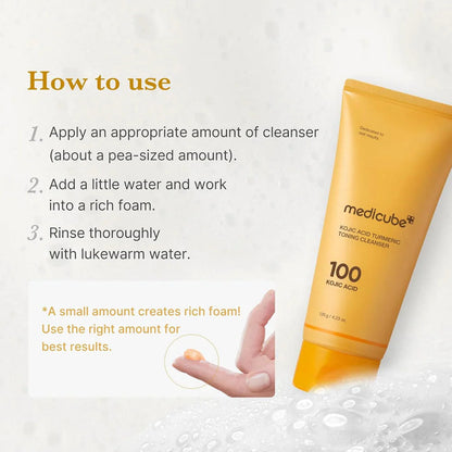 Medicube - Kojic Acid Turmeric Toning Cleanser (Original)